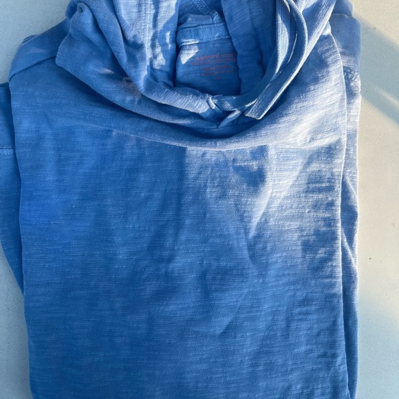 vineyard vines navy blue hooded tee size L - Picture 1 of 3